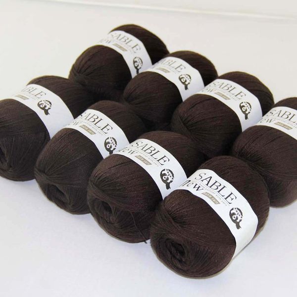 sale 8ballsx50g super soft pure sable cashmere yarn wrap shawls hand knitted wool crochet brown 243-17-8, Black;white
sale 8ballsx50g super soft pure sable cashmere yarn wrap shawls hand knitted wool crochet brown 243-17-8, Black;white