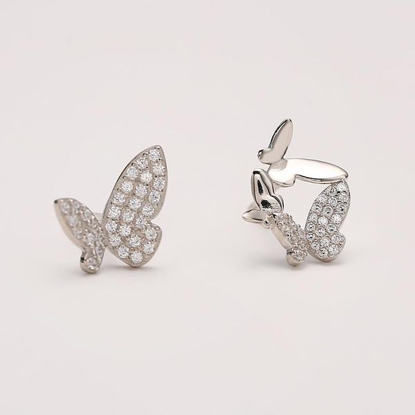 hoop & huggie 925 sterling silver asymmetric butterfly earrings full zircon forest fairy sweet and cute all-match, Golden;silver
hoop & huggie 925 sterling silver asymmetric butterfly earrings full zircon forest fairy sweet and cute all-match, Golden;silver