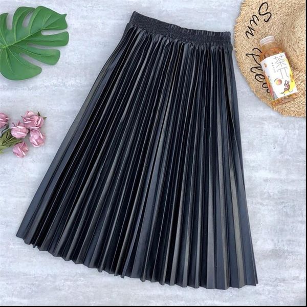 ladies black pu fur faux leather midi skirt thick winter pleated high waist vintage mid calf women longa saia s2010
ladies black pu fur faux leather midi skirt thick winter pleated high waist vintage mid calf women longa saia s2010