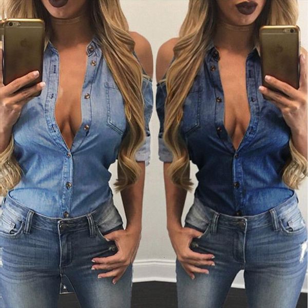 casual soft denim sleeveless women shirts button slim pop street show clothes, White
casual soft denim sleeveless women shirts button slim pop street show clothes, White