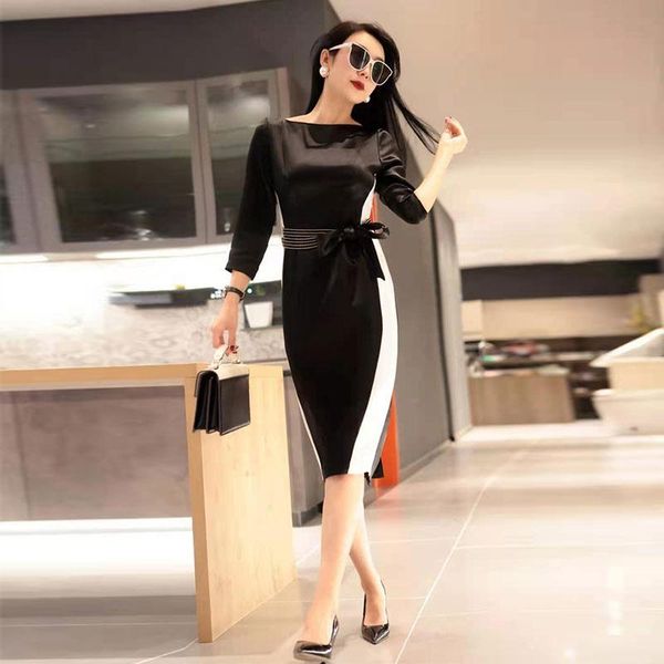 casual dresses occupation women office silk satin acetate fabric 2021 spring arrival elegant business wrap dress luxury womanliness, Black;gray
casual dresses occupation women office silk satin acetate fabric 2021 spring arrival elegant business wrap dress luxury womanliness, Black;gray