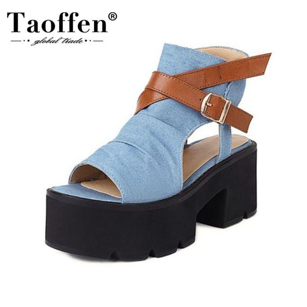 dress shoes taoffen sandals for women platform metal buckle summer fashion preppy style daily lady footwear size 35-43, Black
dress shoes taoffen sandals for women platform metal buckle summer fashion preppy style daily lady footwear size 35-43, Black
