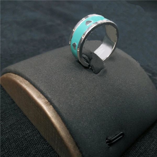 original brand designer cyan enamel heart ring temperament women men wedding jewelry party gifts, Silver
original brand designer cyan enamel heart ring temperament women men wedding jewelry party gifts, Silver