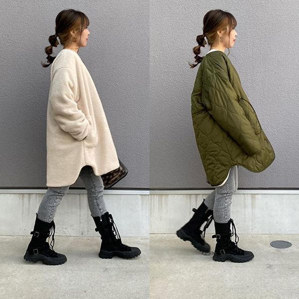 new 2021 reversible winter sweater for women's oversized mid padded autumn sleeve casual green long coat d h1fa, Black
new 2021 reversible winter sweater for women's oversized mid padded autumn sleeve casual green long coat d h1fa, Black