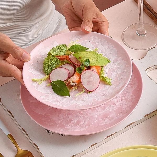 dishes & plates nordic ceramic dinner household round plate el restaurant ice flower texture luxury tableware porcelain decoration
dishes & plates nordic ceramic dinner household round plate el restaurant ice flower texture luxury tableware porcelain decoration