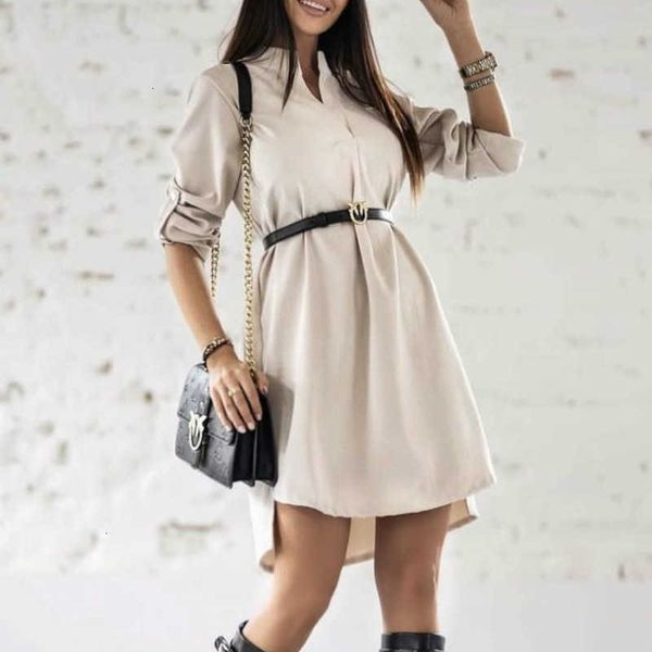 casual dresses women autumn adjusted long sleeve mini office ladies solid v neck irregular spring elegant party vestido v25a, Black;gray
casual dresses women autumn adjusted long sleeve mini office ladies solid v neck irregular spring elegant party vestido v25a, Black;gray