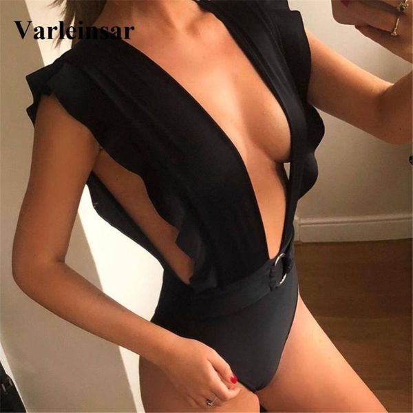 8 colors deep v neck one piece swimsuit 2021 women swimwear female bather ruffled high waist bathing suit swim wear v1414, White;black
8 colors deep v neck one piece swimsuit 2021 women swimwear female bather ruffled high waist bathing suit swim wear v1414, White;black