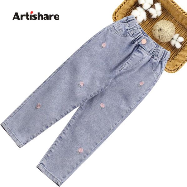 jeans girl floral kids embroidery for spring autumn children's clothes casual style, Blue
jeans girl floral kids embroidery for spring autumn children's clothes casual style, Blue