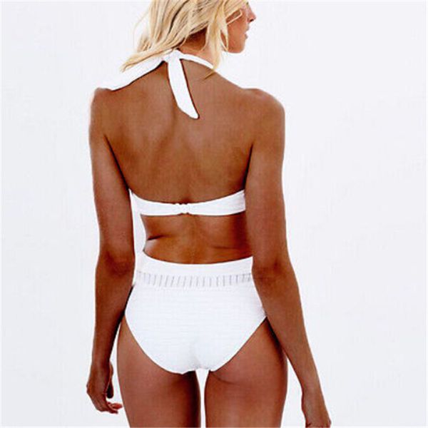 2020 swimwear womens one piece swimsuit retro push up bandage white monokini high waist beachwear bathing suit, Black
2020 swimwear womens one piece swimsuit retro push up bandage white monokini high waist beachwear bathing suit, Black