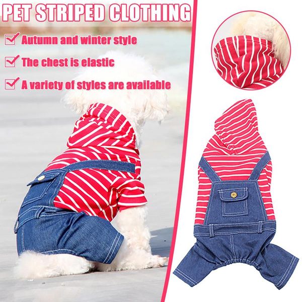 small dogs puppy coat pet clothes classic stripe jeans dog four legged elastic one piece fat dog warm windproof thicken coat
small dogs puppy coat pet clothes classic stripe jeans dog four legged elastic one piece fat dog warm windproof thicken coat