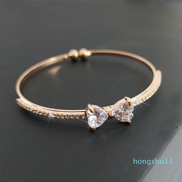 wholesale-rose gold opening women's simple exquisite bracelet net red minority bow, Golden;silver
wholesale-rose gold opening women's simple exquisite bracelet net red minority bow, Golden;silver