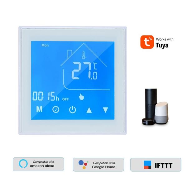 smart home control wifi thermostat temperature controller lcd week programmable for underfloor heating tuya app voice
smart home control wifi thermostat temperature controller lcd week programmable for underfloor heating tuya app voice