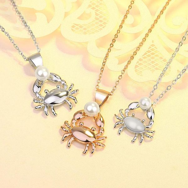chains niche s925 sterling silver pearl necklace female personality trend creative crab pendant clavicle chain jewelry
chains niche s925 sterling silver pearl necklace female personality trend creative crab pendant clavicle chain jewelry