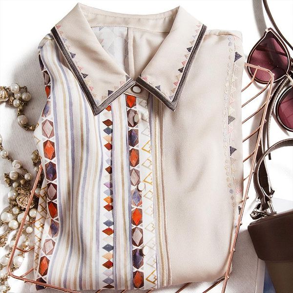 women's blouses & shirts mayabee heavy real silk shirt european long sleeve mulberry retro western spring 2021, White
women's blouses & shirts mayabee heavy real silk shirt european long sleeve mulberry retro western spring 2021, White