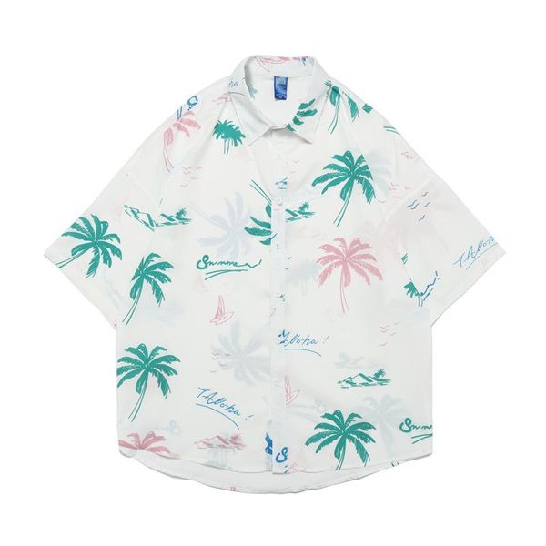 men's casual shirts korea style summer harajuku printed short-sleeved t-shirt trendy brand loose trend couple shirt, White;black
men's casual shirts korea style summer harajuku printed short-sleeved t-shirt trendy brand loose trend couple shirt, White;black