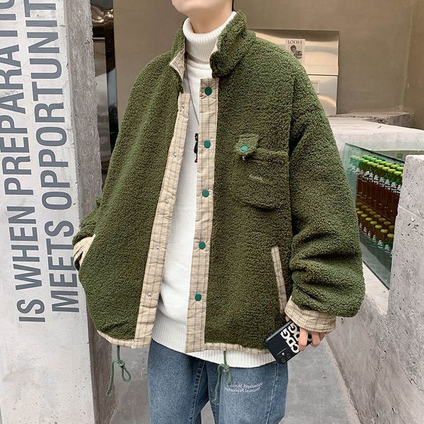 2021 new winter men's thicken lamb parkas in warm cashmere trench coats loose plaid plush casual snow jackets cotton-padded clothes qoy, Black
2021 new winter men's thicken lamb parkas in warm cashmere trench coats loose plaid plush casual snow jackets cotton-padded clothes qoy, Black