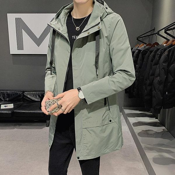 korean style slim windbreaker men's fashion loose solid color casual mid-length jacket men's harajuku streetwear retro trench, Tan;black
korean style slim windbreaker men's fashion loose solid color casual mid-length jacket men's harajuku streetwear retro trench, Tan;black