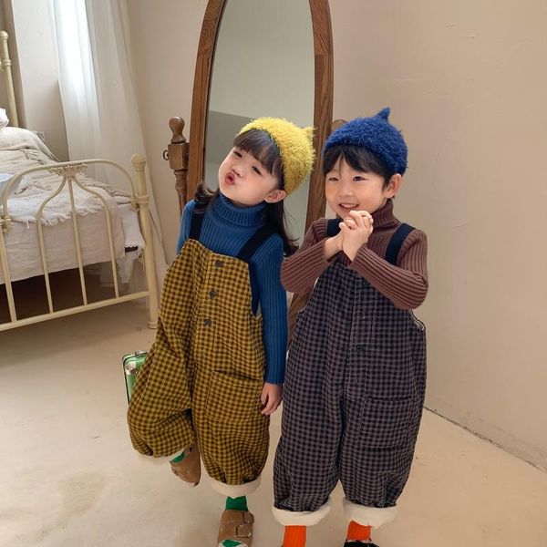jumpsuits children's backpants 2021 winter boys and girls thickened middle small plaid jumpsuit, Blue
jumpsuits children's backpants 2021 winter boys and girls thickened middle small plaid jumpsuit, Blue