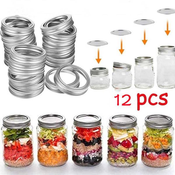 kitchen storage & organization 12 pcs mason jar lid tinplate split seal cover round metal ring iron canning lids cup piece wide mouth
kitchen storage & organization 12 pcs mason jar lid tinplate split seal cover round metal ring iron canning lids cup piece wide mouth