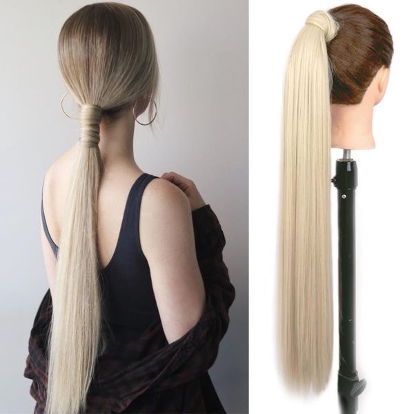 synthetic wigs werd 27 inches / 140g long straight hair ponytail wig headdress fiber heat-resistant built-in clip for ladies, Black
synthetic wigs werd 27 inches / 140g long straight hair ponytail wig headdress fiber heat-resistant built-in clip for ladies, Black