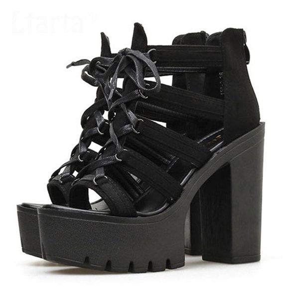 dress shoes women sandals style hate sky high thick with waterproof platform hollow belt heel women's -158-3, Black
dress shoes women sandals style hate sky high thick with waterproof platform hollow belt heel women's -158-3, Black