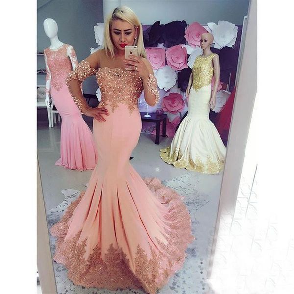 2021 peach mermaid long sleeves beaded lace prom dresses evening gowns applique women party carpet dress celebrity formal gown, Black;red
2021 peach mermaid long sleeves beaded lace prom dresses evening gowns applique women party carpet dress celebrity formal gown, Black;red