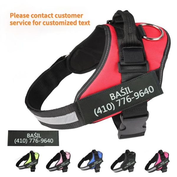 dog collars & leashes personalized harness reflective breathable adjustable pet for small large vest with custom patch
dog collars & leashes personalized harness reflective breathable adjustable pet for small large vest with custom patch
