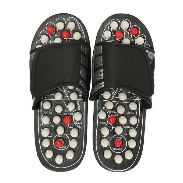 slippers foot acupoint massage shoes reflex stress acupuncture therapy healthy relaxation rotating slipper sandals, Black
slippers foot acupoint massage shoes reflex stress acupuncture therapy healthy relaxation rotating slipper sandals, Black