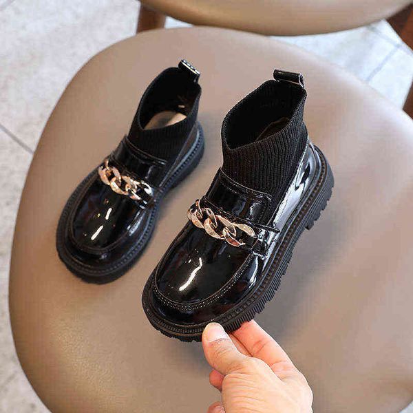 kids shoes ankle knit patent leather boots boy girl school uniform dress shoe child flat metal buckle british style boot 26-36 g1210, Black;grey
kids shoes ankle knit patent leather boots boy girl school uniform dress shoe child flat metal buckle british style boot 26-36 g1210, Black;grey
