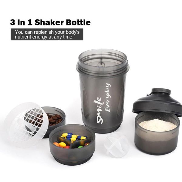 water bottle shaker protein powder four-layer shake cup whey mixing gym with storage great
water bottle shaker protein powder four-layer shake cup whey mixing gym with storage great