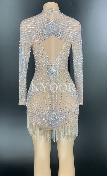 shining silver pearls rhinestones fringes transparent dress birthday celebrate dress evening prom outfit women bar dance costume, Black;red
shining silver pearls rhinestones fringes transparent dress birthday celebrate dress evening prom outfit women bar dance costume, Black;red