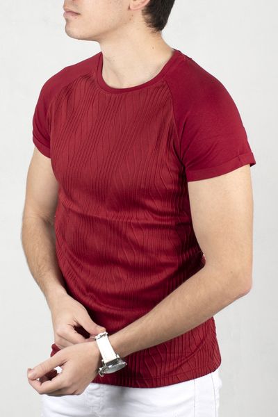 men 's burgundy o-neck t-shirt 100 cotton print fit lycra short slim gym street clothes spring summer 2000292 2tsv, White;black
men 's burgundy o-neck t-shirt 100 cotton print fit lycra short slim gym street clothes spring summer 2000292 2tsv, White;black