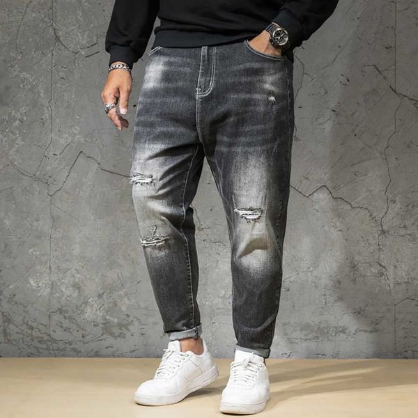 2021 new fashion plus size torn casual of the distressed men long hiphop pants harem jeans ngr1, Blue
2021 new fashion plus size torn casual of the distressed men long hiphop pants harem jeans ngr1, Blue