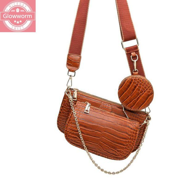 shoulder bags vintage crocodile women designer chains handbags luxury wide strap crossbody messenger bag lady purses 3 set
shoulder bags vintage crocodile women designer chains handbags luxury wide strap crossbody messenger bag lady purses 3 set