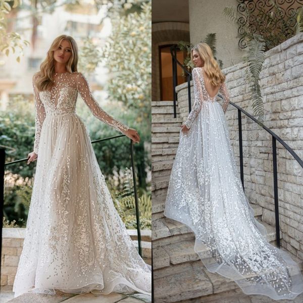 bohemian wedding dresses long sleeve a line appliques bridal gowns 2021 summer lace backless custom made vestidos de novia, White
bohemian wedding dresses long sleeve a line appliques bridal gowns 2021 summer lace backless custom made vestidos de novia, White