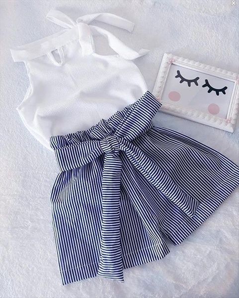 for toddler girl clothes fashion solid sleeveless tanks stripe shorts 2pcs set, White
for toddler girl clothes fashion solid sleeveless tanks stripe shorts 2pcs set, White