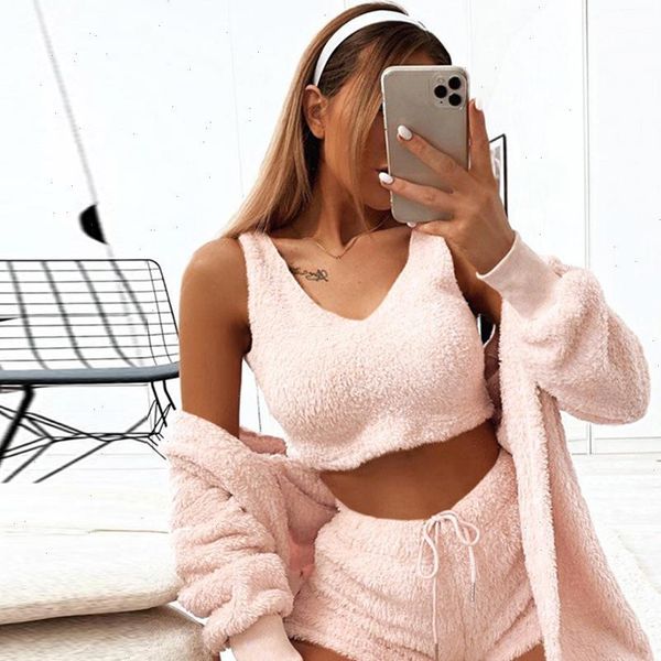 coral velvet pajamas set spring womenpant autumn winter 3 piece sleepwear shorts coat suit homewear, White
coral velvet pajamas set spring womenpant autumn winter 3 piece sleepwear shorts coat suit homewear, White