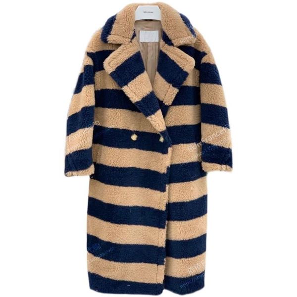 women's fur & faux 2021 luxury design plush alpaca wool silk blend premium quality wrap striped bear coat, Black
women's fur & faux 2021 luxury design plush alpaca wool silk blend premium quality wrap striped bear coat, Black