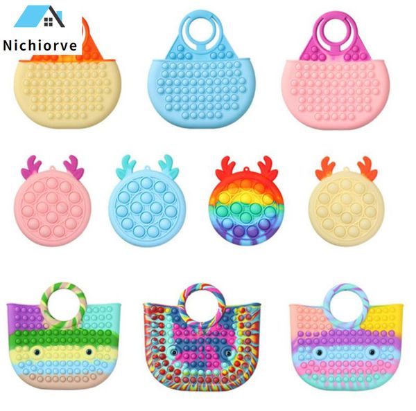 newfidget toys large size handbag decompression finger silicone rainbow push bubble fashion handbags party simple dimple relief xx55
newfidget toys large size handbag decompression finger silicone rainbow push bubble fashion handbags party simple dimple relief xx55