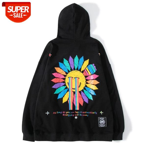 Harajuku Hoodie Crying Rainbow Sunflower Print Hip Hop Streetwear Hoodie Sweatshirt Autumn Long Sleeve Cotton Oversized Pullover #p980, Black
Harajuku Hoodie Crying Rainbow Sunflower Print Hip Hop Streetwear Hoodie Sweatshirt Autumn Long Sleeve Cotton Oversized Pullover #p980, Black