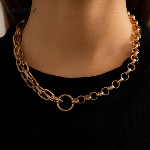chains ingesight.z vintage geometric round circle choker necklace collar for women statement gold color link chain necklaces jewelry, Silver
chains ingesight.z vintage geometric round circle choker necklace collar for women statement gold color link chain necklaces jewelry, Silver