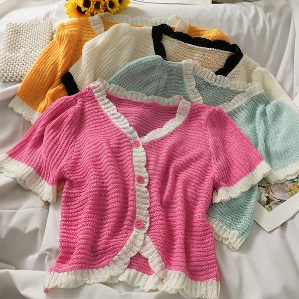 women's blouses & shirts women fashion slim v neck short sleeve bodycon knitted blouse lady sweet casual outdoor girls elegant daily ba, White
women's blouses & shirts women fashion slim v neck short sleeve bodycon knitted blouse lady sweet casual outdoor girls elegant daily ba, White