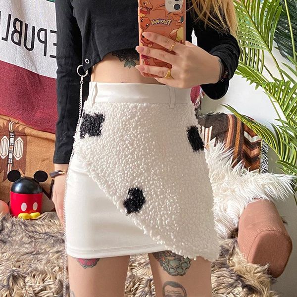 women's wrap mini skirt casual asymmetric hem fuzzy fleece animal print high waist bodycon skirt, Black
women's wrap mini skirt casual asymmetric hem fuzzy fleece animal print high waist bodycon skirt, Black