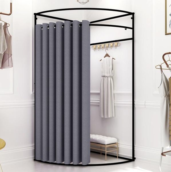 clothing store display shelf wall corner assembly mobile fitting room curtain track shopping mall landing simple dressing room
clothing store display shelf wall corner assembly mobile fitting room curtain track shopping mall landing simple dressing room