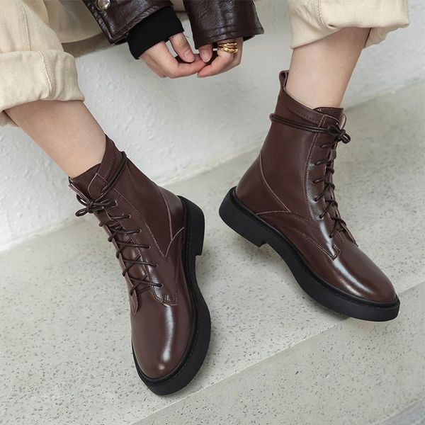 boots qzyerai 2021 full nature genuine leather women shoes lace up platform autumn winter ladies motorcycle ankle, Black
boots qzyerai 2021 full nature genuine leather women shoes lace up platform autumn winter ladies motorcycle ankle, Black