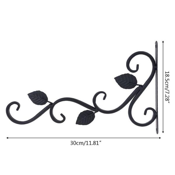 decorative objects & figurines european style wall hanging flower pot support bracket hook iron hanger plants holder balcony home decoration
decorative objects & figurines european style wall hanging flower pot support bracket hook iron hanger plants holder balcony home decoration