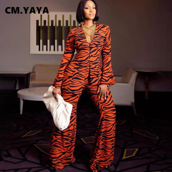 women's two piece pants cm.yaya zebra office lady blazer and wide leg straight suit matching 2 set outfits women street tracksuit, White
women's two piece pants cm.yaya zebra office lady blazer and wide leg straight suit matching 2 set outfits women street tracksuit, White