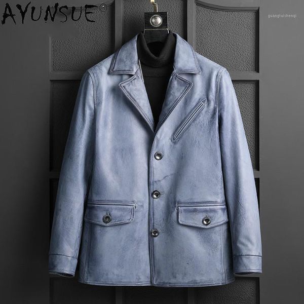 men's leather & faux ayunsue men clothing genuine cowhide jacket mens 2021 autumn coat blue jackets chaquetas hombre lxr1022, Black
men's leather & faux ayunsue men clothing genuine cowhide jacket mens 2021 autumn coat blue jackets chaquetas hombre lxr1022, Black