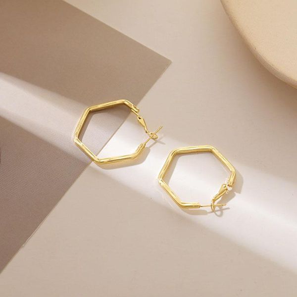 hoop & huggie blijery simple hexagon metal earrings temperament punk geometric for women brincos party gift boucles d'oreill, Golden;silver
hoop & huggie blijery simple hexagon metal earrings temperament punk geometric for women brincos party gift boucles d'oreill, Golden;silver