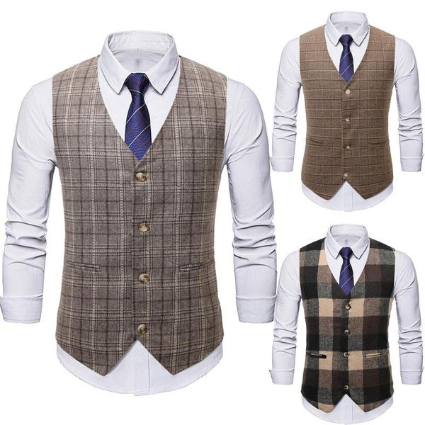 men's vests men suit vest wedding wool tweed business waistcoat jacket casual slim fit gilet homme for man, Black;white
men's vests men suit vest wedding wool tweed business waistcoat jacket casual slim fit gilet homme for man, Black;white